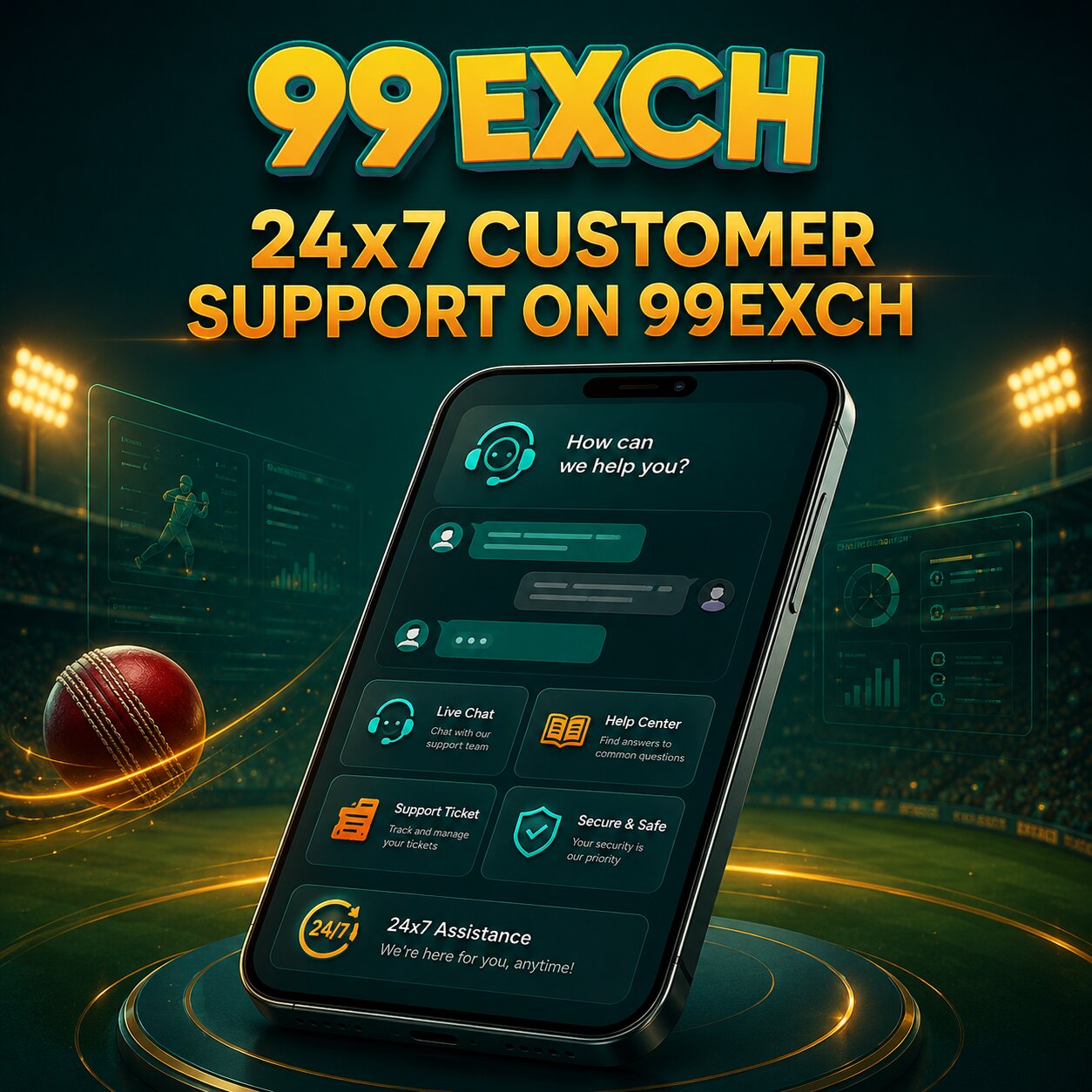 24x7 Customer Support on 99Exch